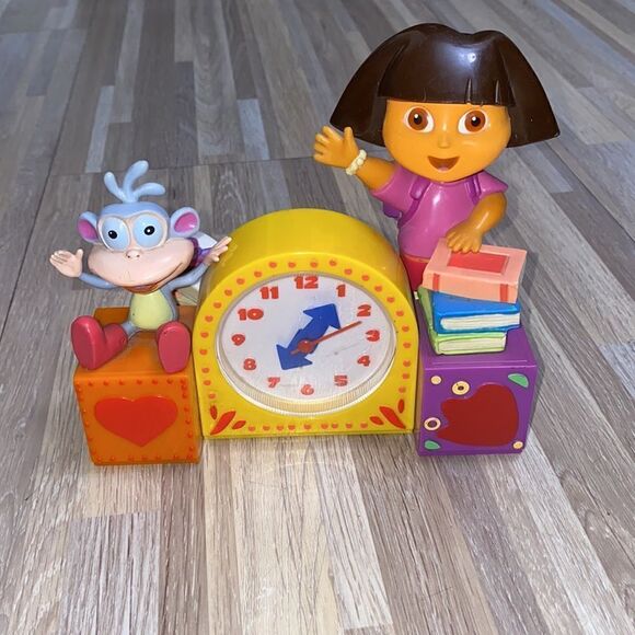 Nickelodeon Nick Jr. Dora The Explorer and Boots Singing Alarm Clock room decor - Picture 6 of 7
